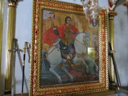 Икона Святого Георгия, храм Святого Георгия, Крит